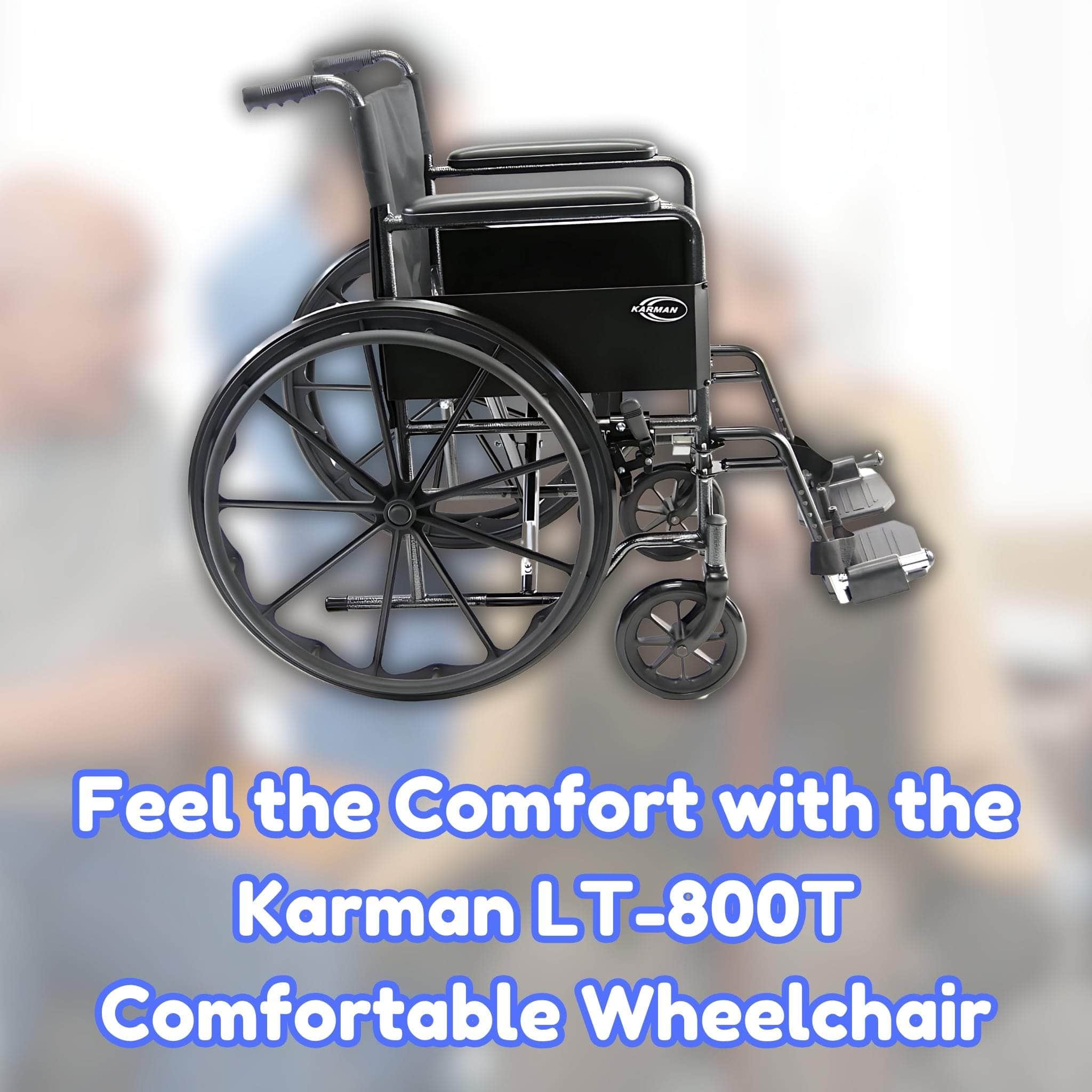 Feel the Comfort with the Karman LT-800T Comfortable Wheelchair