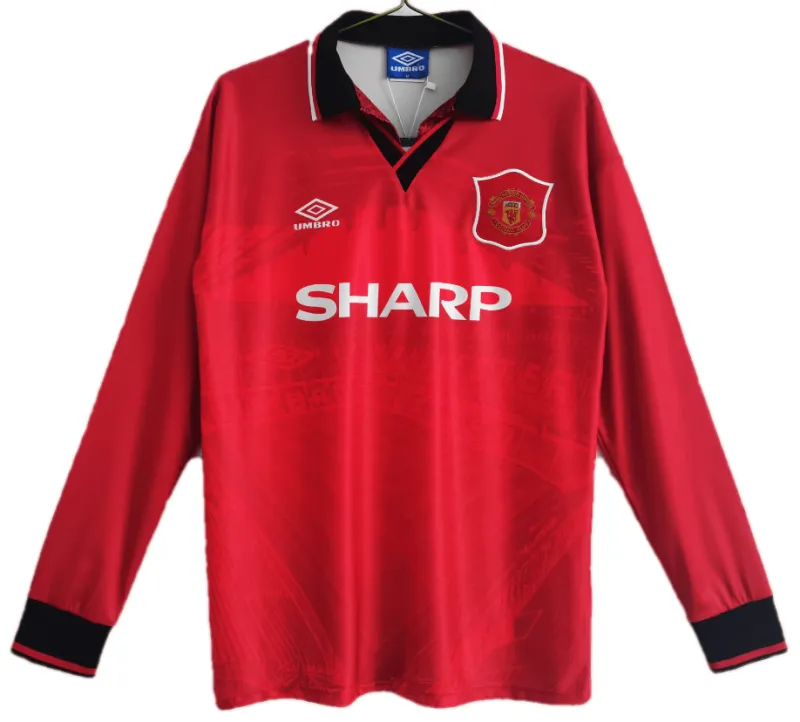 94-96 Manchester United home soccer jersey-Long Sleeve Retro version: Ajax 24-25 Home Stadium Jersey - Fans Version mysite: Adidas luxuryfootballshirts.com: https://www.luxuryfootballshirts.com/