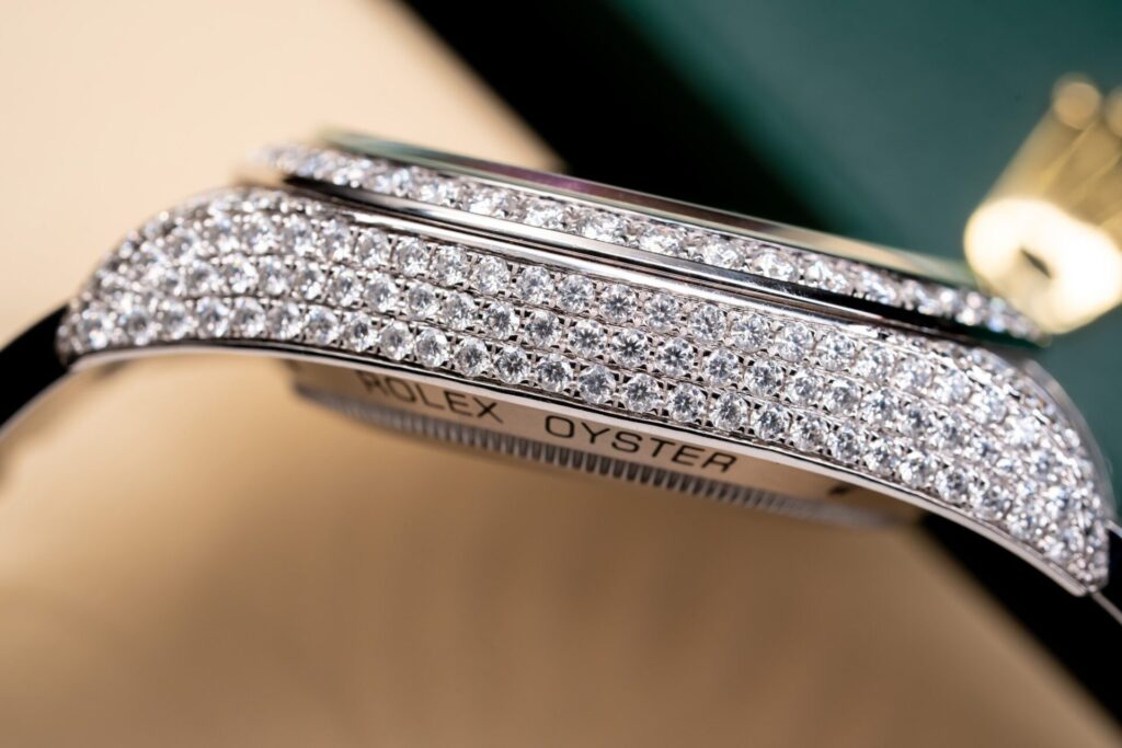 Đồng Hồ Rolex Đính Kim Cương Moissanite (2)