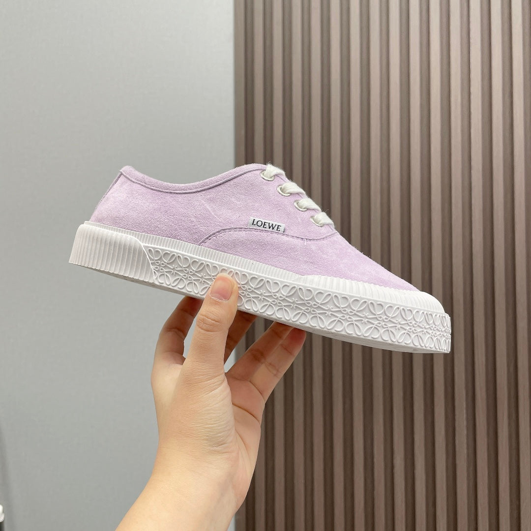 TERRA VULCA LACE-UP SNEAKER IN PASTEL PURPLE SUEDE、mysite、Cacoeks