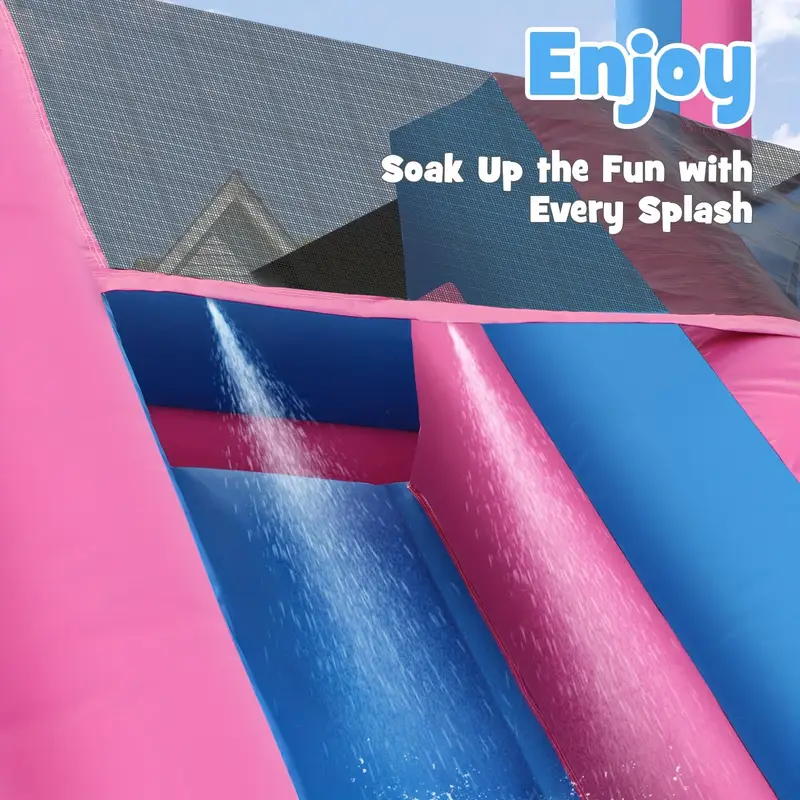 26ft water slide 100 pvc commercial bounce house water slide pool suitable for backyard park or commercial use details 4