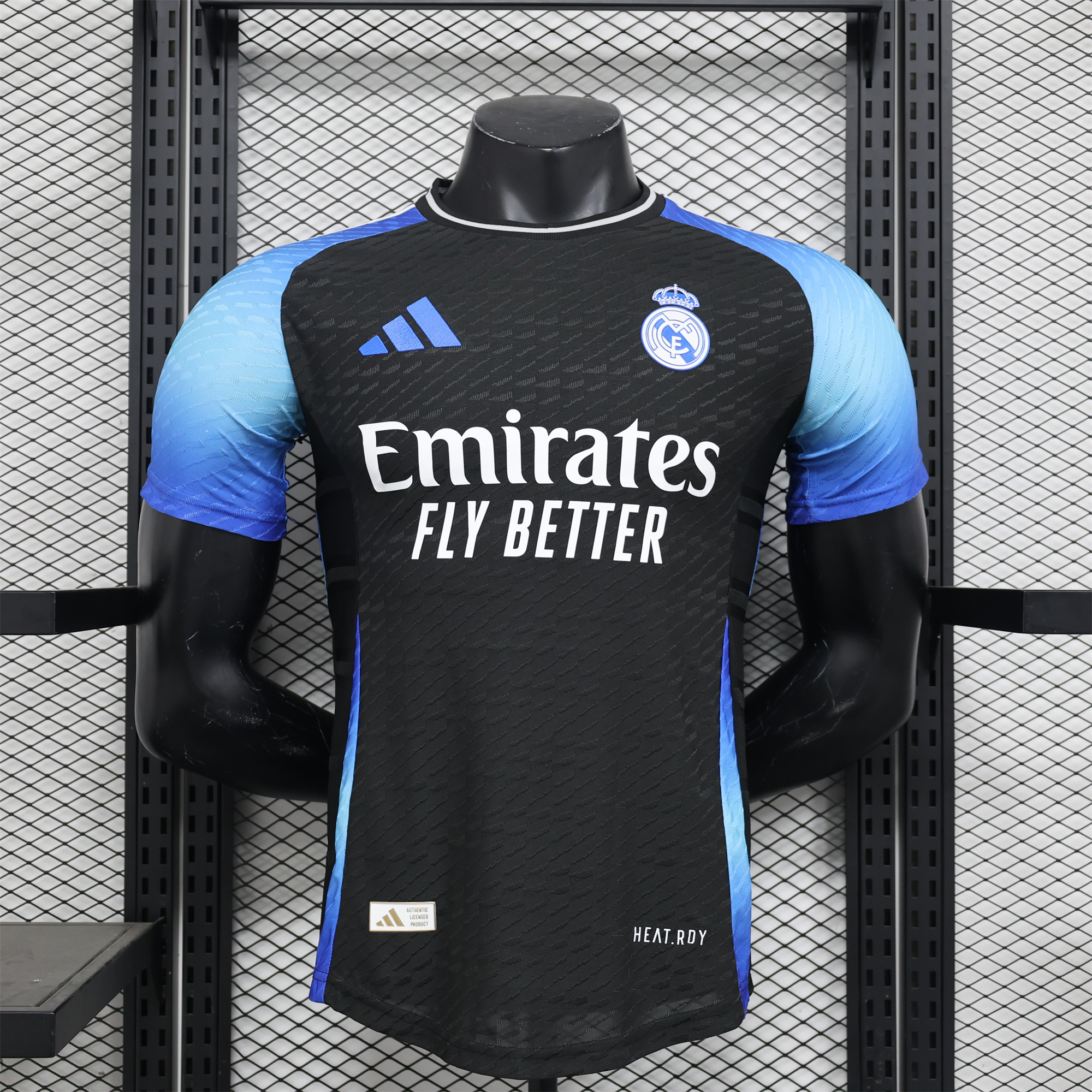 JerseysGala.com | Real Madrid 24-25 Black Blue Special Edition Jersey - Player Version -Customize Name, Number and Patch | Worldwide Shipping