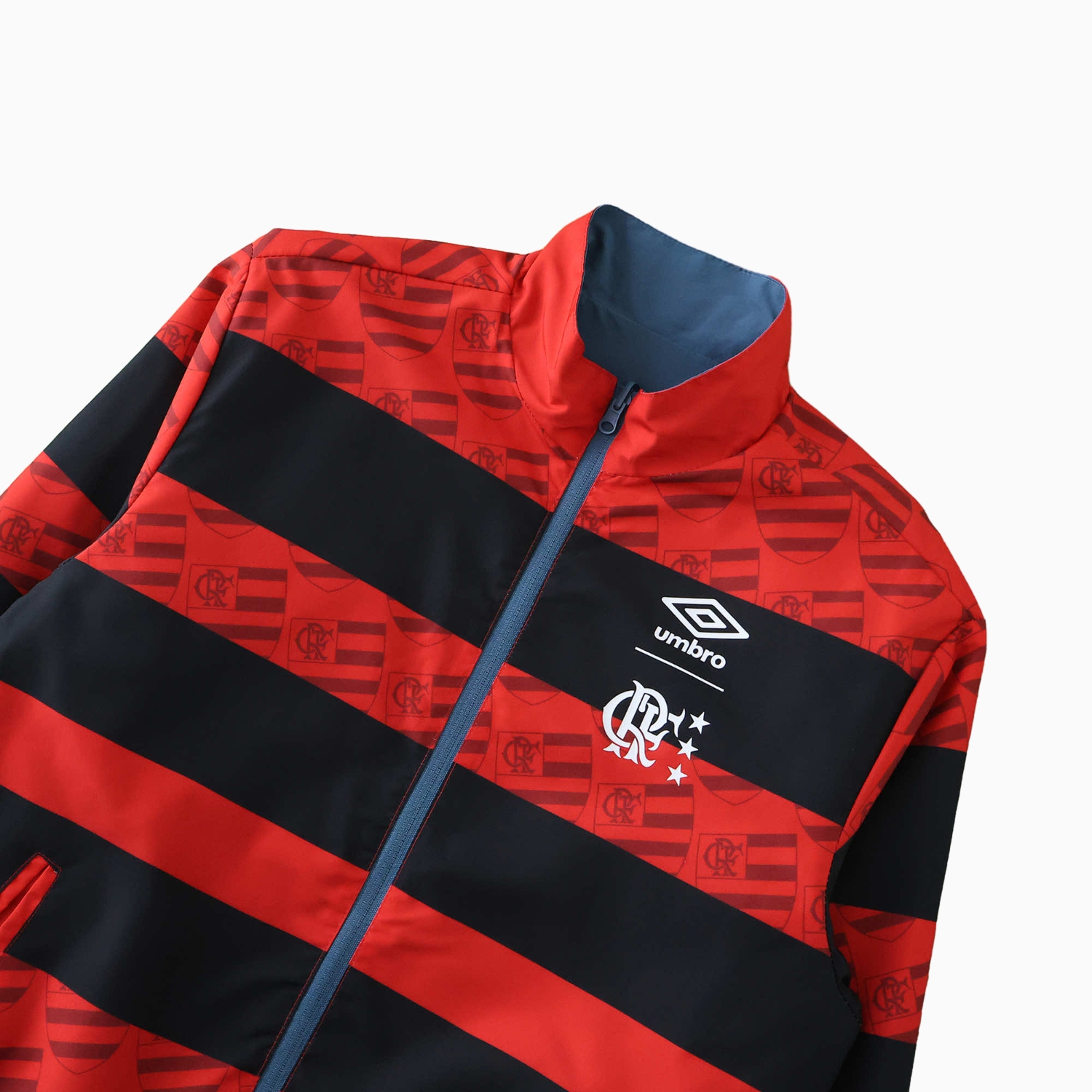UltraTrikot-Flamengo 24-25 Double Sided Reversible Windbreaker - Red & Blue