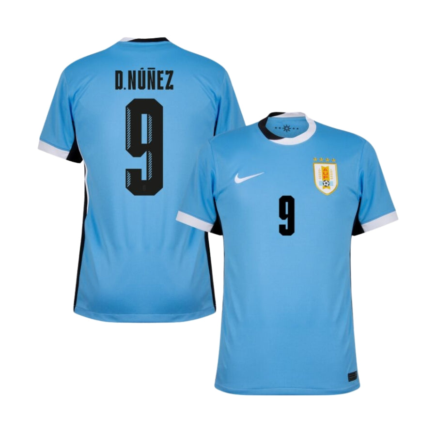 Uruguay D. N煤帽ez 9 Home Fan Jersey 2025/26-mysite Custom Football Kit- Nextkits