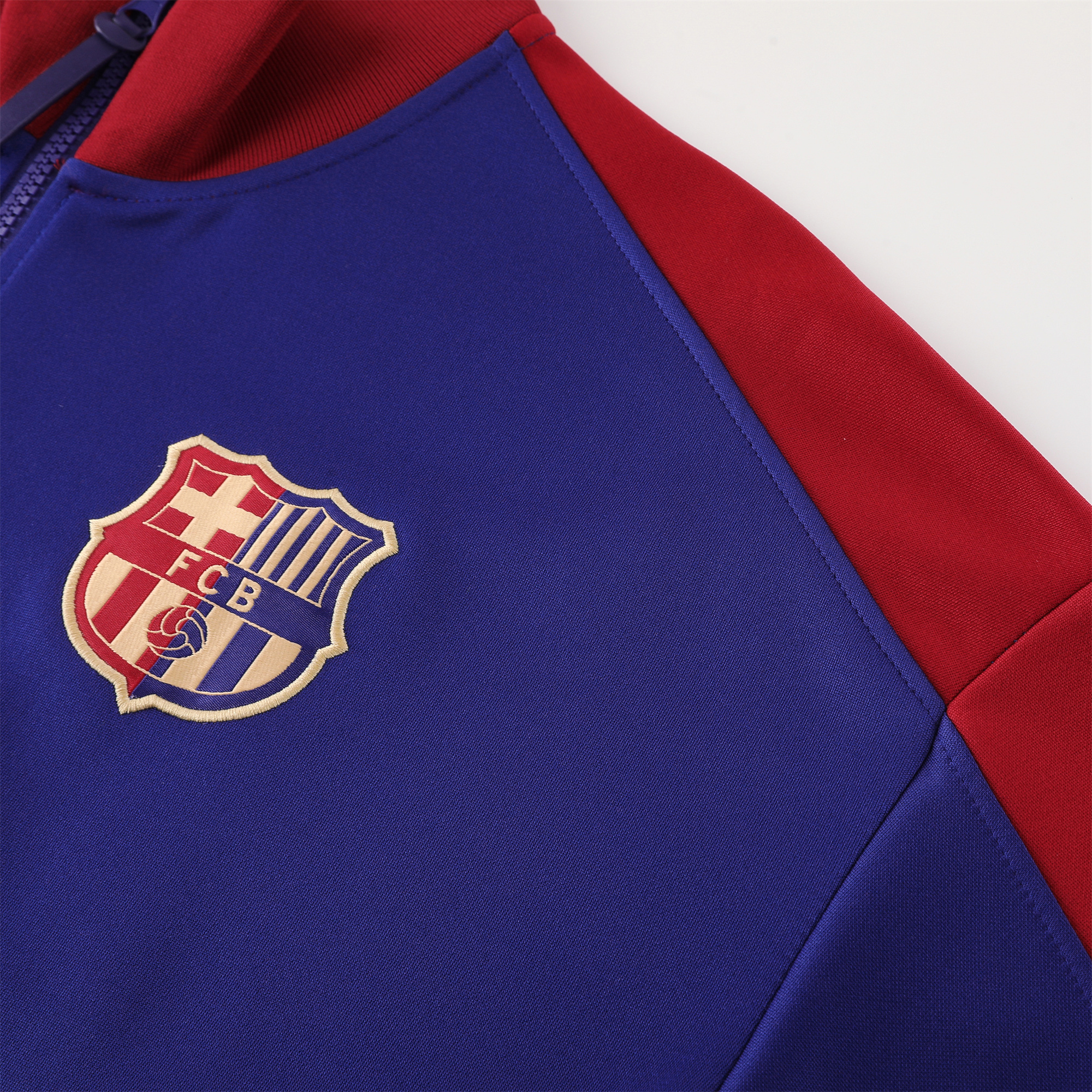 ManixJersey.com | Barcelona 24-25 Jacket Training Tracksuit - Blue & Red -Customize Name, Number and Patch | Worldwide Shipping
