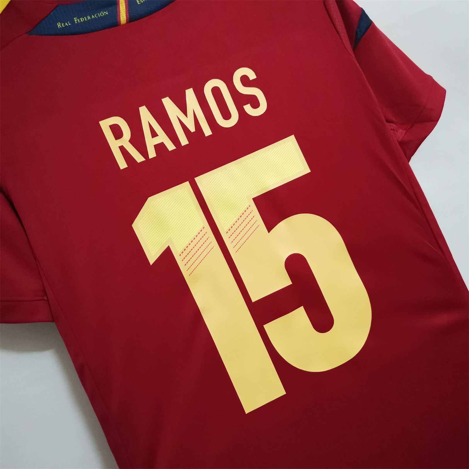 Higojerseys-Retro Spain 2012 Home Stadium Jersey