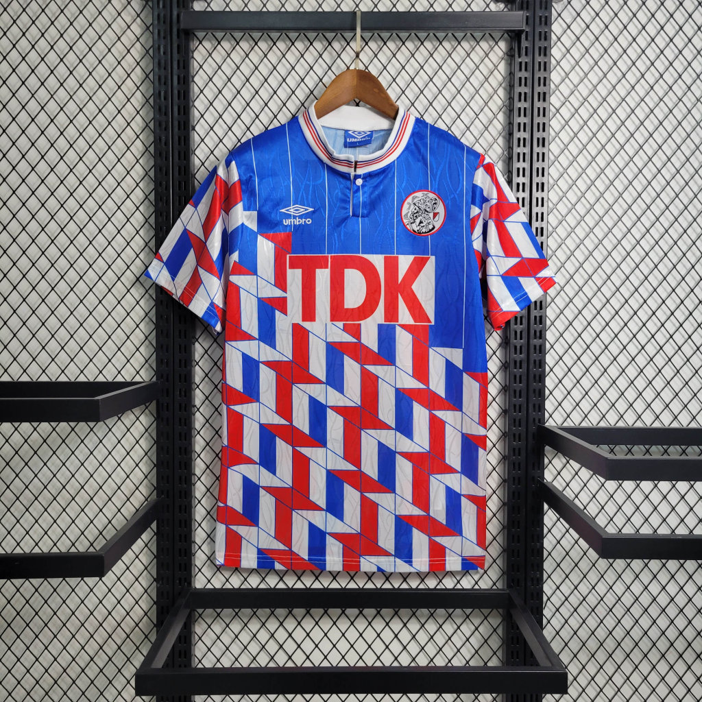 JerseysGala.com | Retro Ajax 1990 Away Stadium Jersey -Customize Name, Number and Patch | Worldwide Shipping