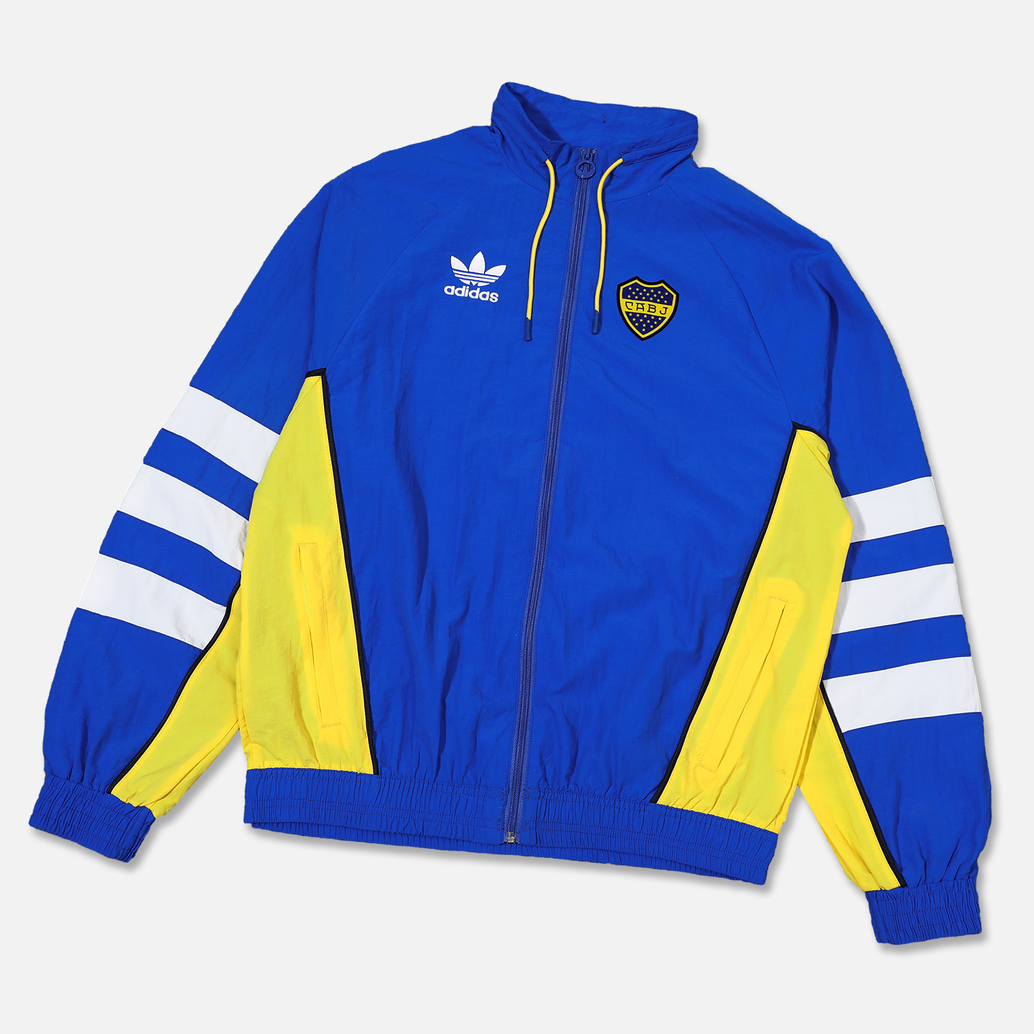 Higojerseys-Boca Juniors 24-25 Blue Throwback Windbreaker Suit - Jackets & Pants