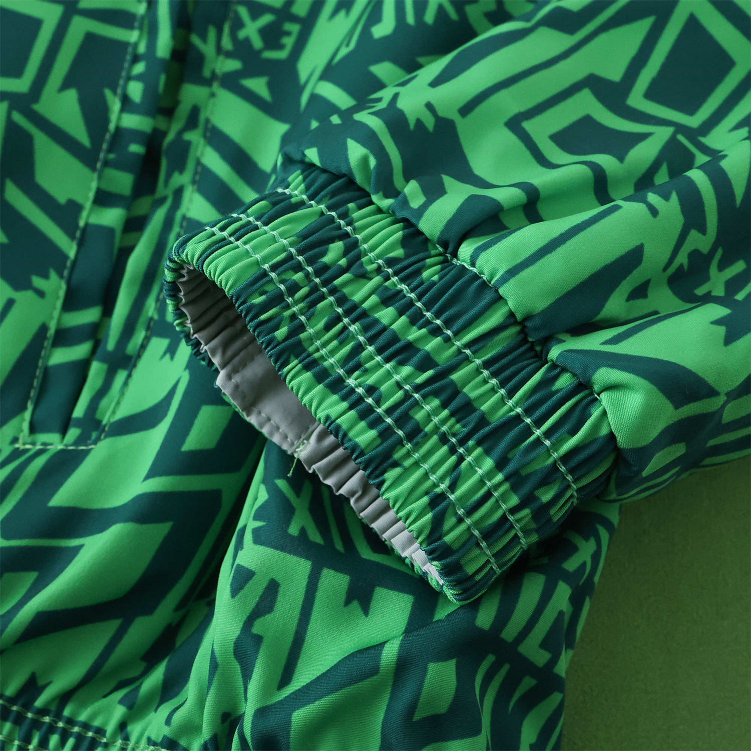 Funinjersey-Retro Mexico 1994 Retro Style Double Sided Reversible Windbreaker - Green & Grey