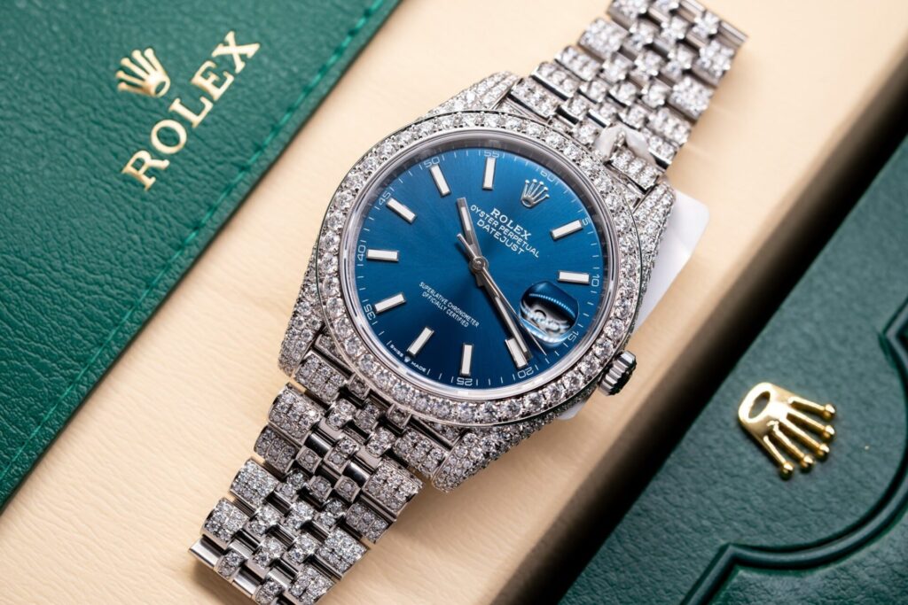 Đồng Hồ Rolex DateJust 126334 Độ Full Kim Cương Moissanite 41mm (1)