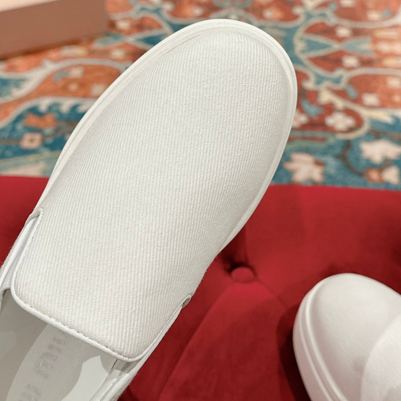 Slip-on Shoes High Sole White Canvas、mysite、Cacoeks