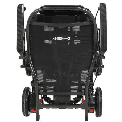 Matrix Ultra 2 folded for travel, showcasing its compact design approved for air travel.