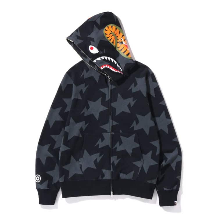 BAPE Shark STA Pattern Full Zip Hoodie、mysite、Cacoeks