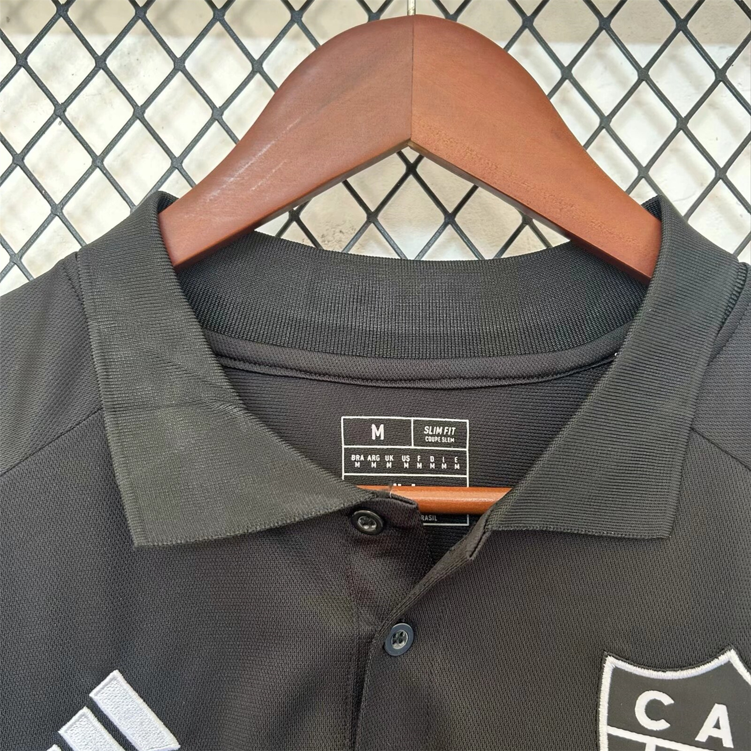 foot-Atletico Mineiro 24-25 Black Training Jersey with Polo Collar - Fans Version