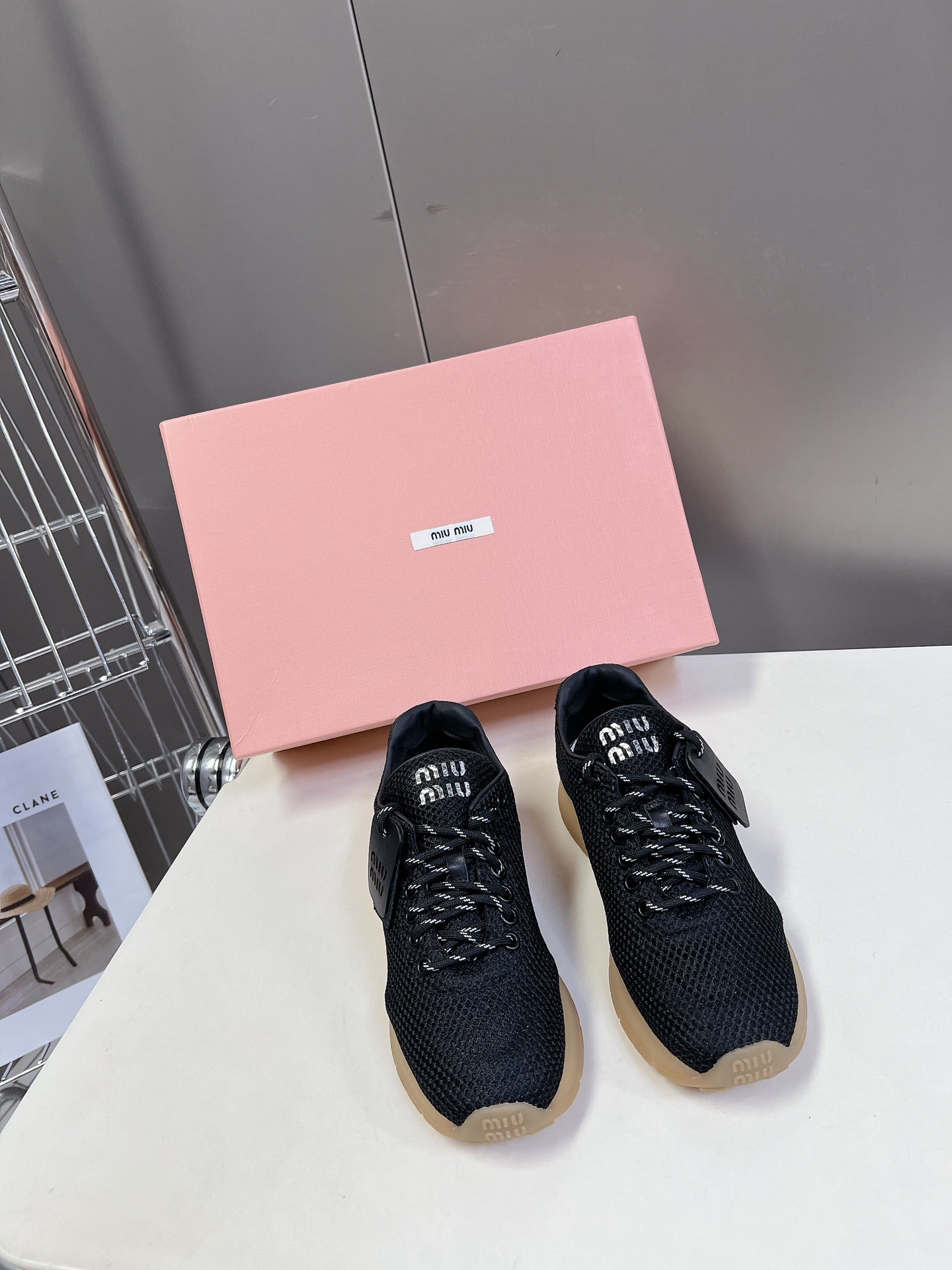 BASIC SNEAKERS IN BLACK MESH、mysite、Cacoeks