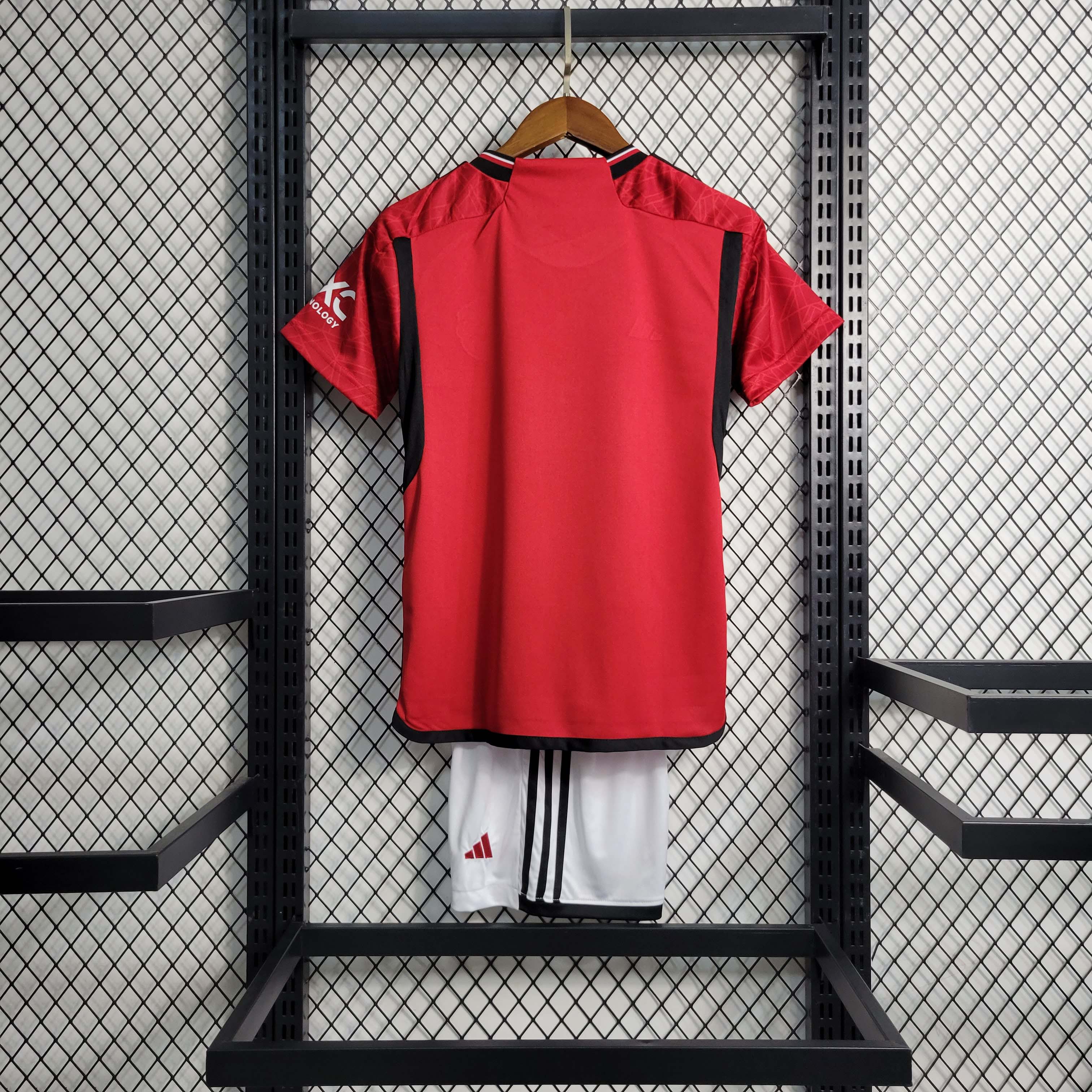 2023/2024 Manchester United Home Football Shirt 1:1 Thai Quality Kids Size:football jersey mysite: unitedjerseyfootball 邓江浪:football