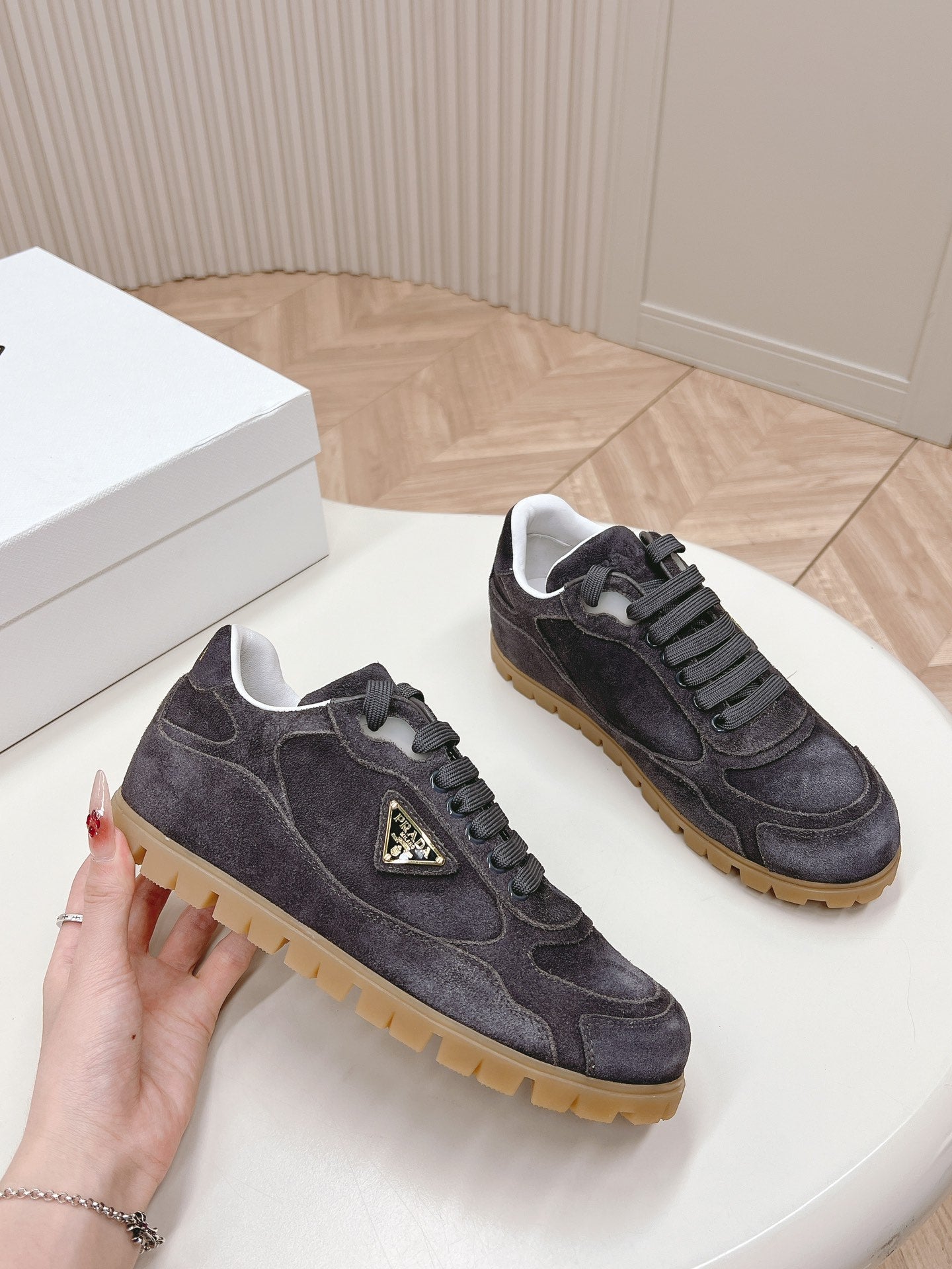 PRA FADED SUEDE SNEAKERS CHARCOAL、mysite、Cacoeks