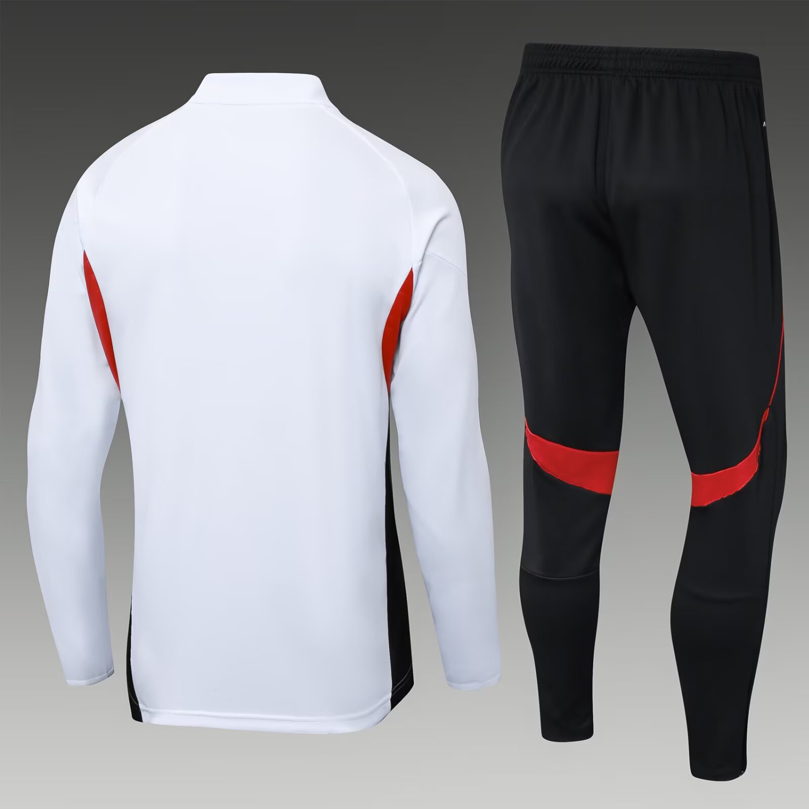 2025/2026 Bayern Munich Half-Pull Training Suit White Football Shirt 1:1 Thai Quality Set:football jersey mysite: unitedjerseyfootball 邓江浪:football