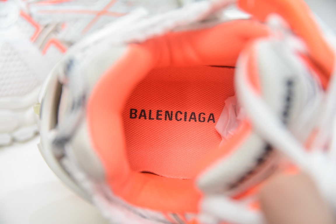 Balenciaga Runner Trainer in White Orange、mysite、Cacoeks