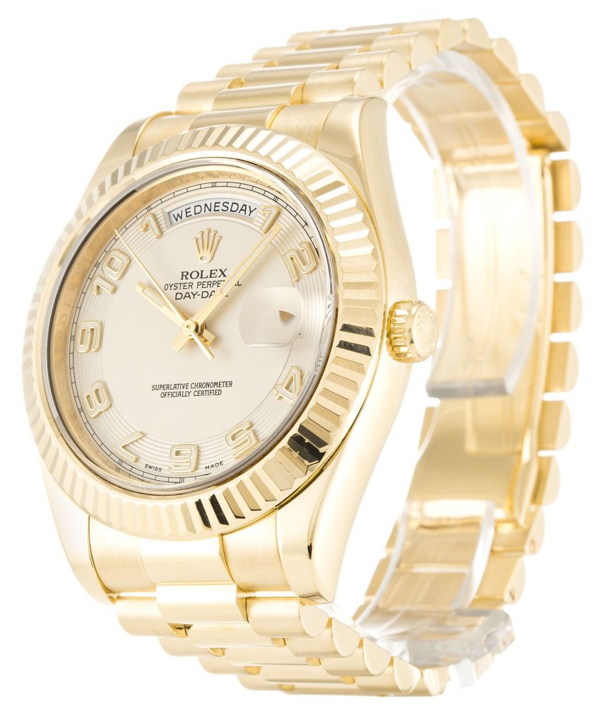 Replica Rolex Day-Date II 41mm Ivory Dial 218238-fasswatch