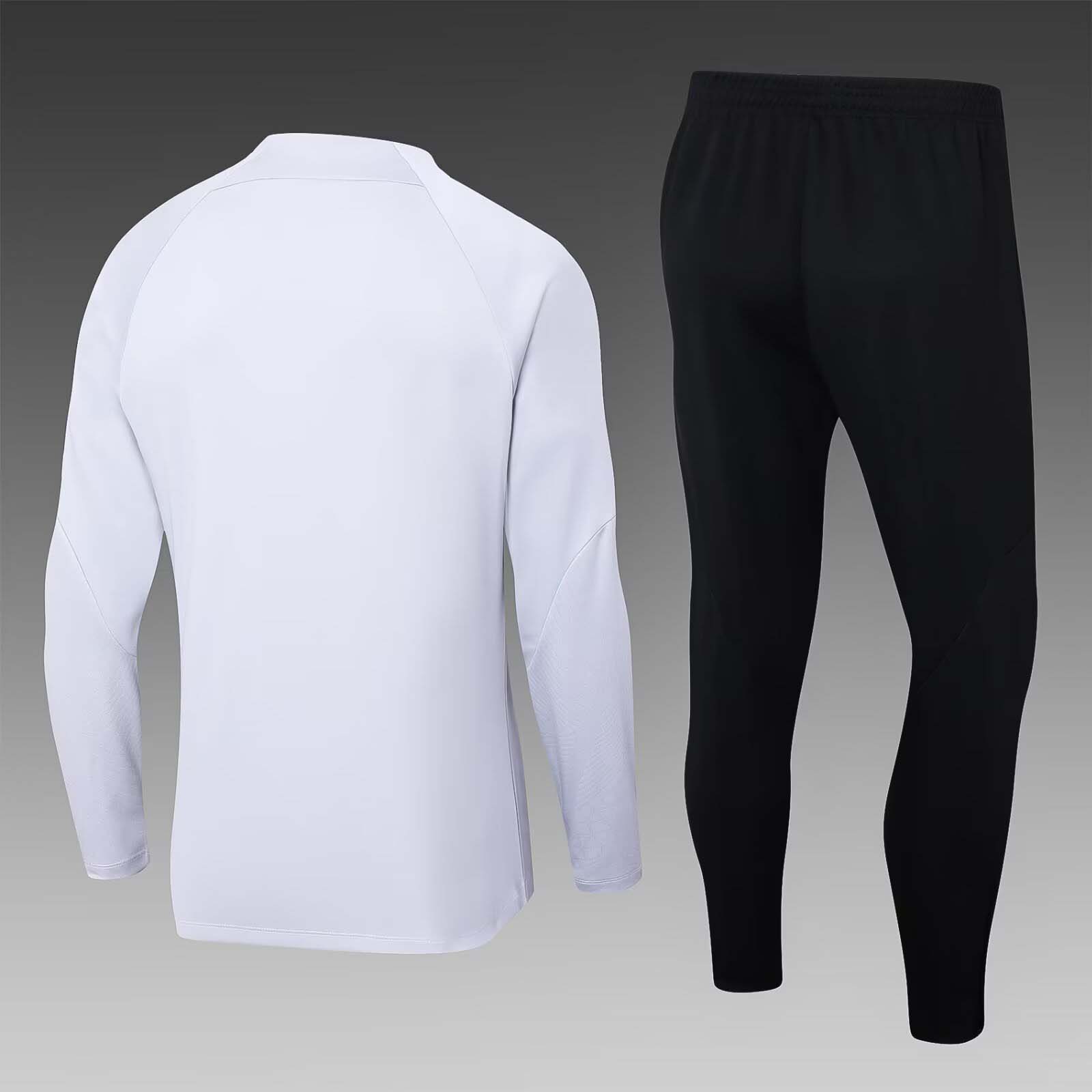 2023/2024 Psg Paris Saint-Germain Half-Pull Training Suit Light grey Set:football jersey mysite: unitedjerseyfootball 邓江浪:football