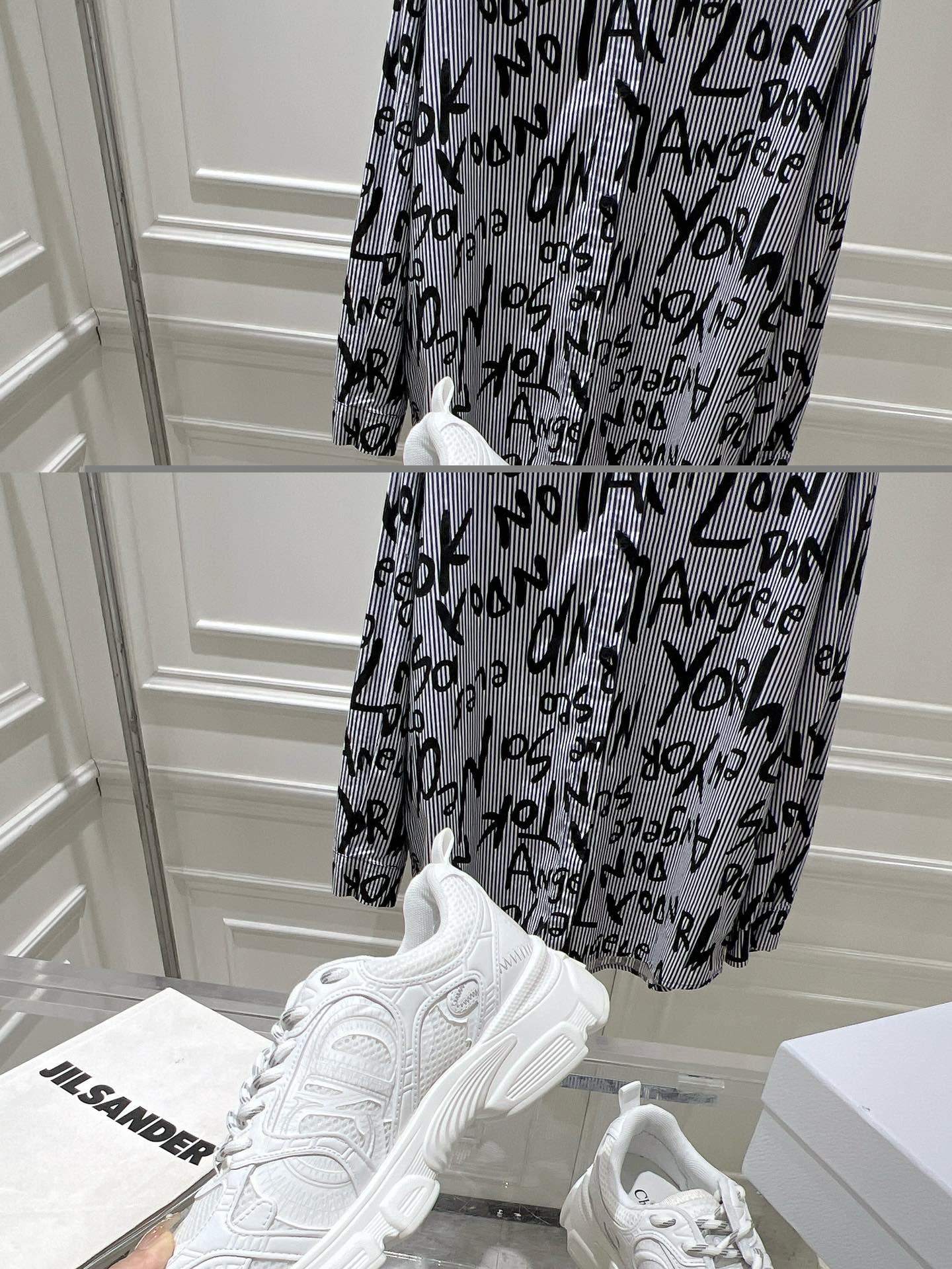 DIOR 25S CHRONO SNEAKER 45MM IN MESH WITH WHITE CALFSKIN、mysite、Cacoeks