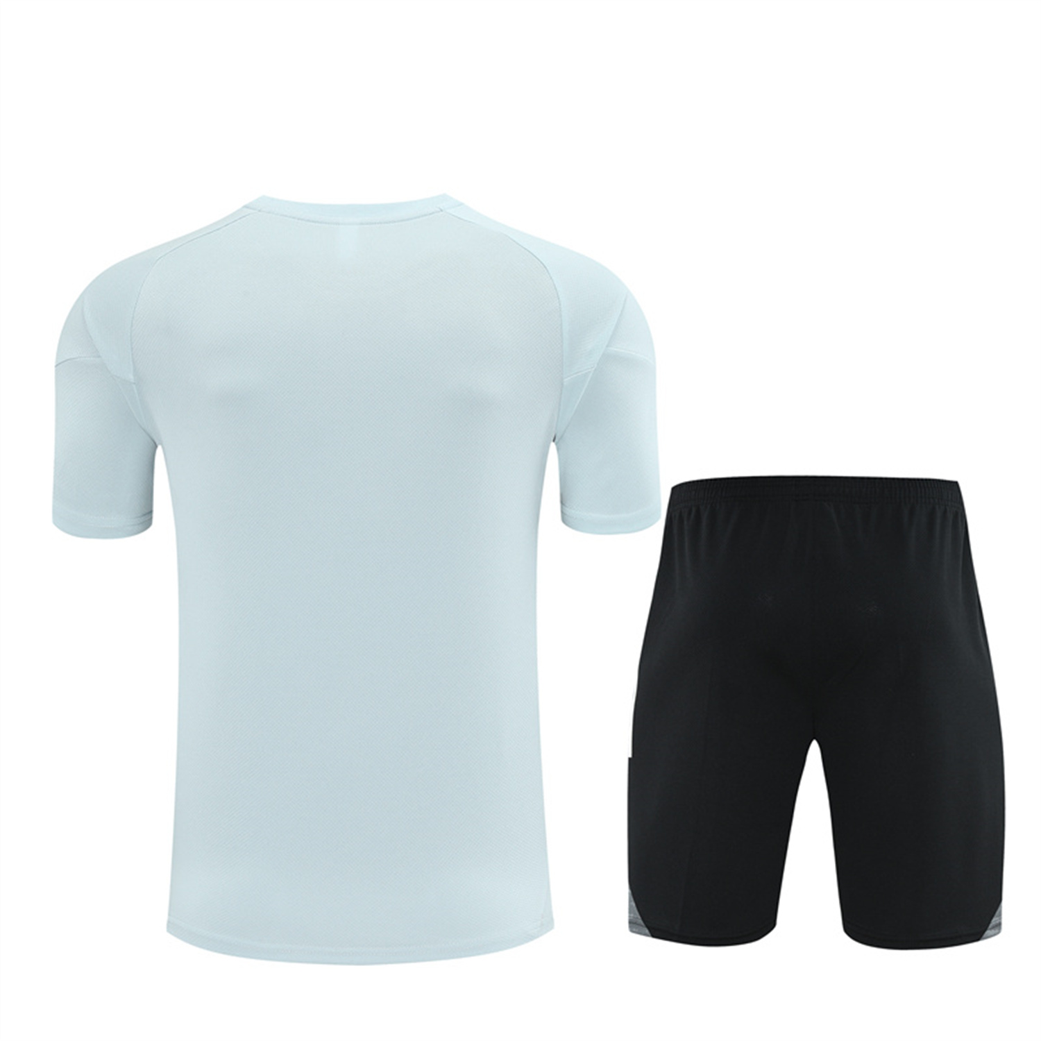 UltraTrikot-Japan 25-26 Kids Short-Sleeve Training Set - Light Blue Top and Black Shorts