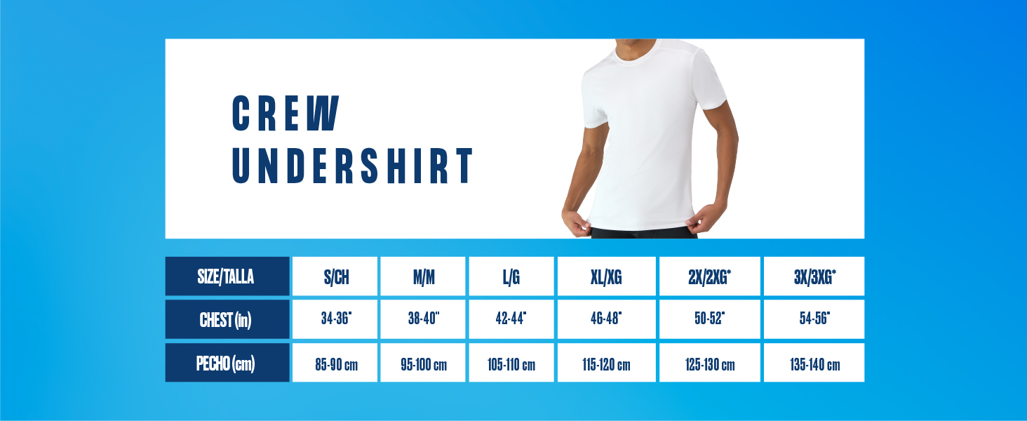 tee size chart 