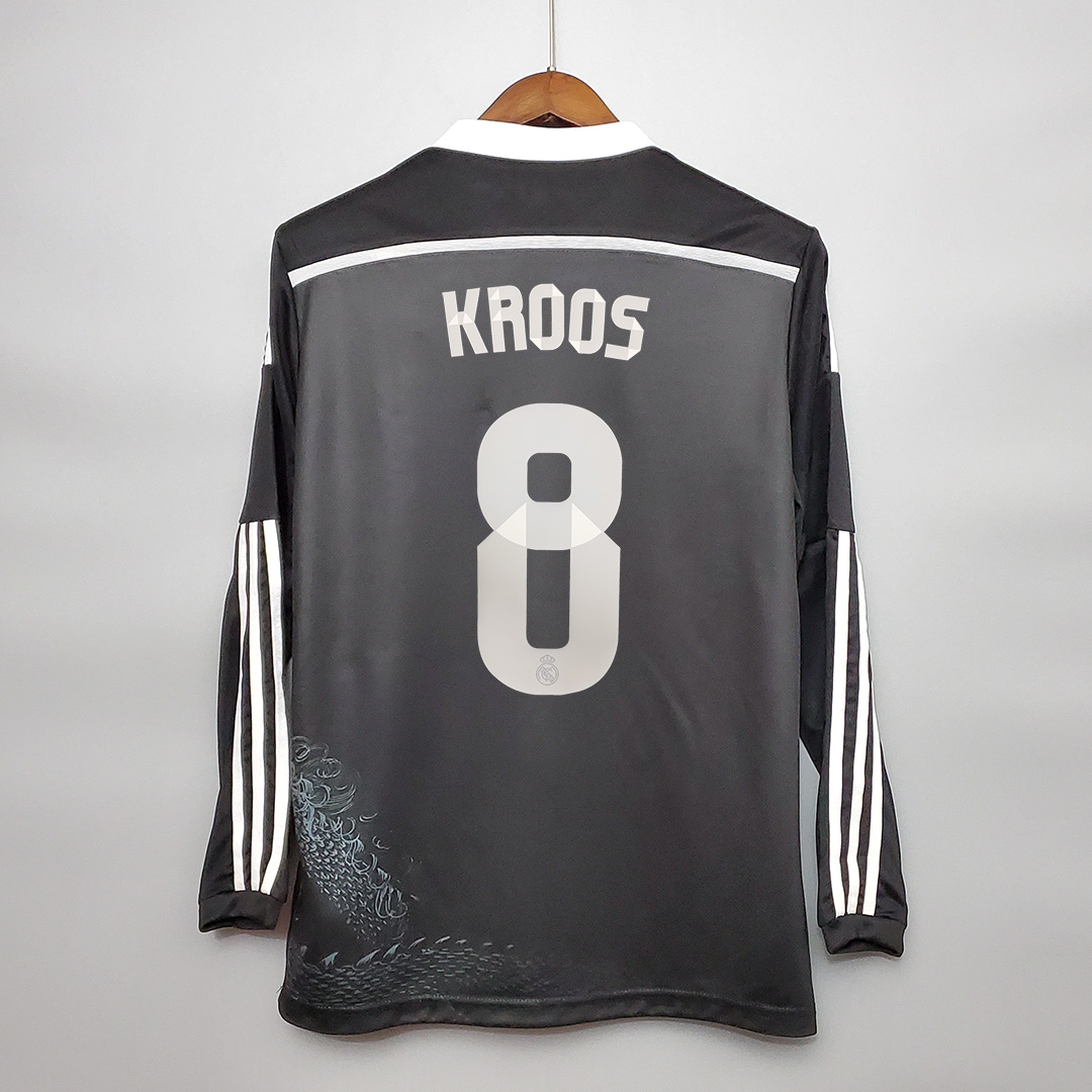 Higojerseys-Real Madrid Retro 14-15 Third Away Long Sleeve Jersey