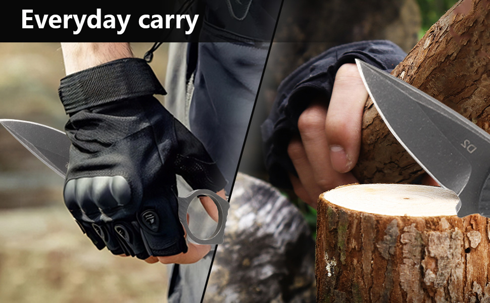 Fixed Blade Knife  With Kydex Sheath