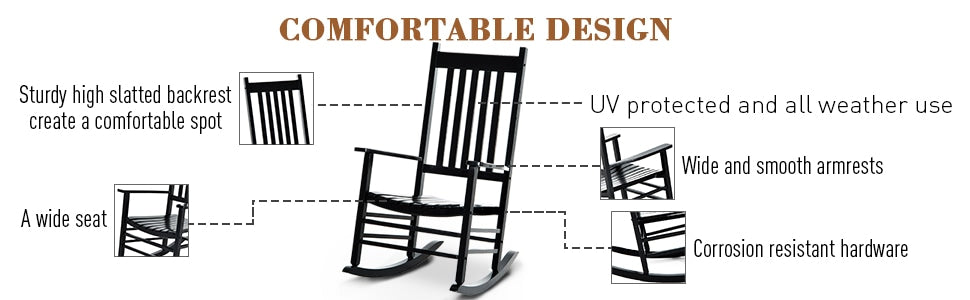 Patio rocking chair outdoor furniture bestoutdor.com