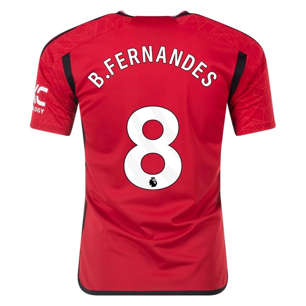 23/24 Manchester United #8 Bruno Fernandes Home Jersey-mysite Custom Football Kit- Nextkits