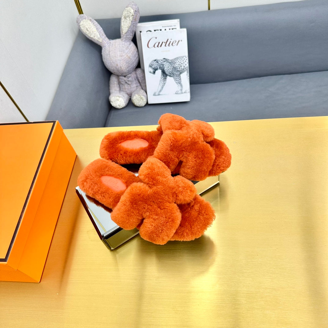 0RAN SHEARLING SANDALS SALAMANDER ORANGE、mysite、Cacoeks