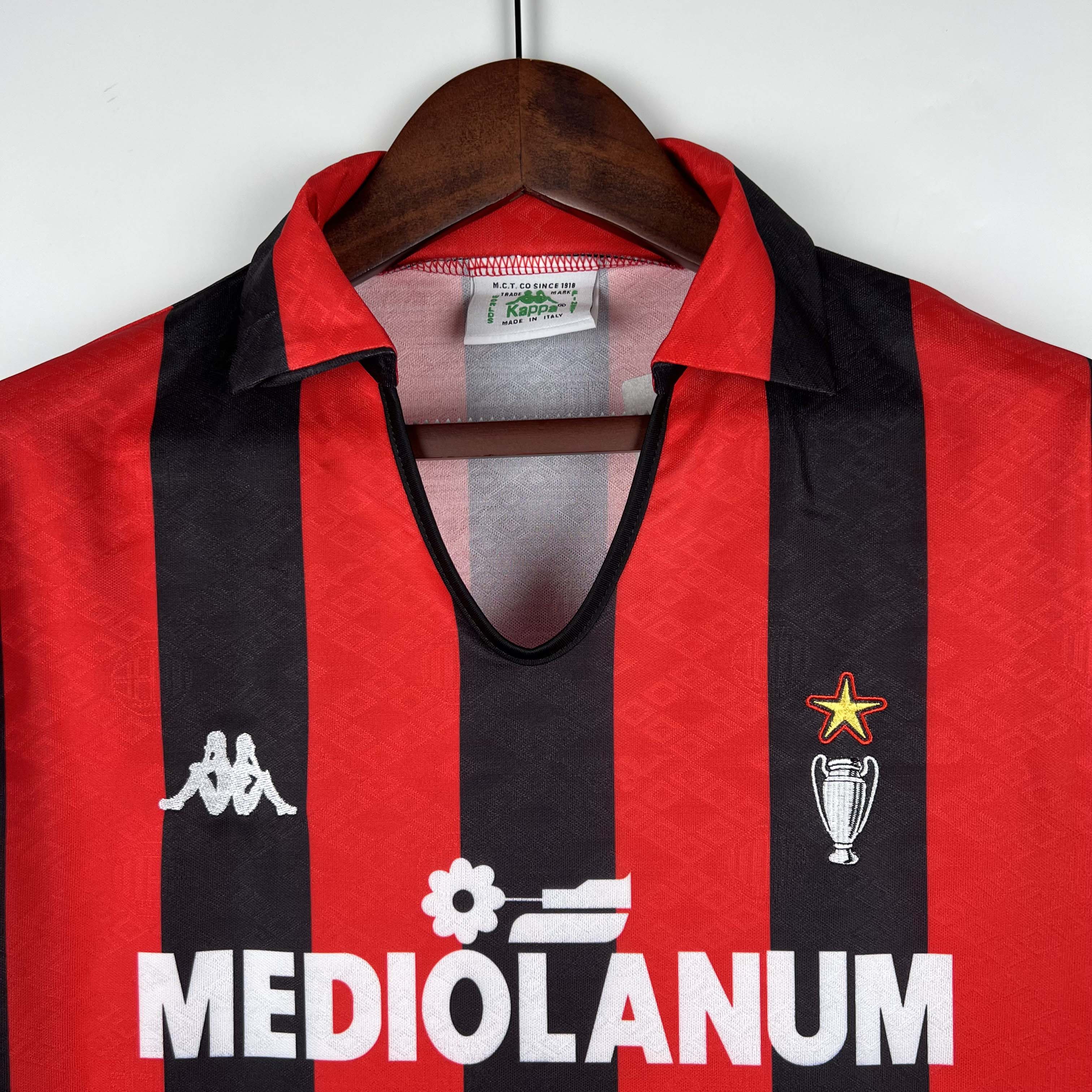 1989/1990 Retro AC Milan Home Football Shirt 1:1 Thai Quality:football jersey mysite: unitedjerseyfootball 邓江浪:football