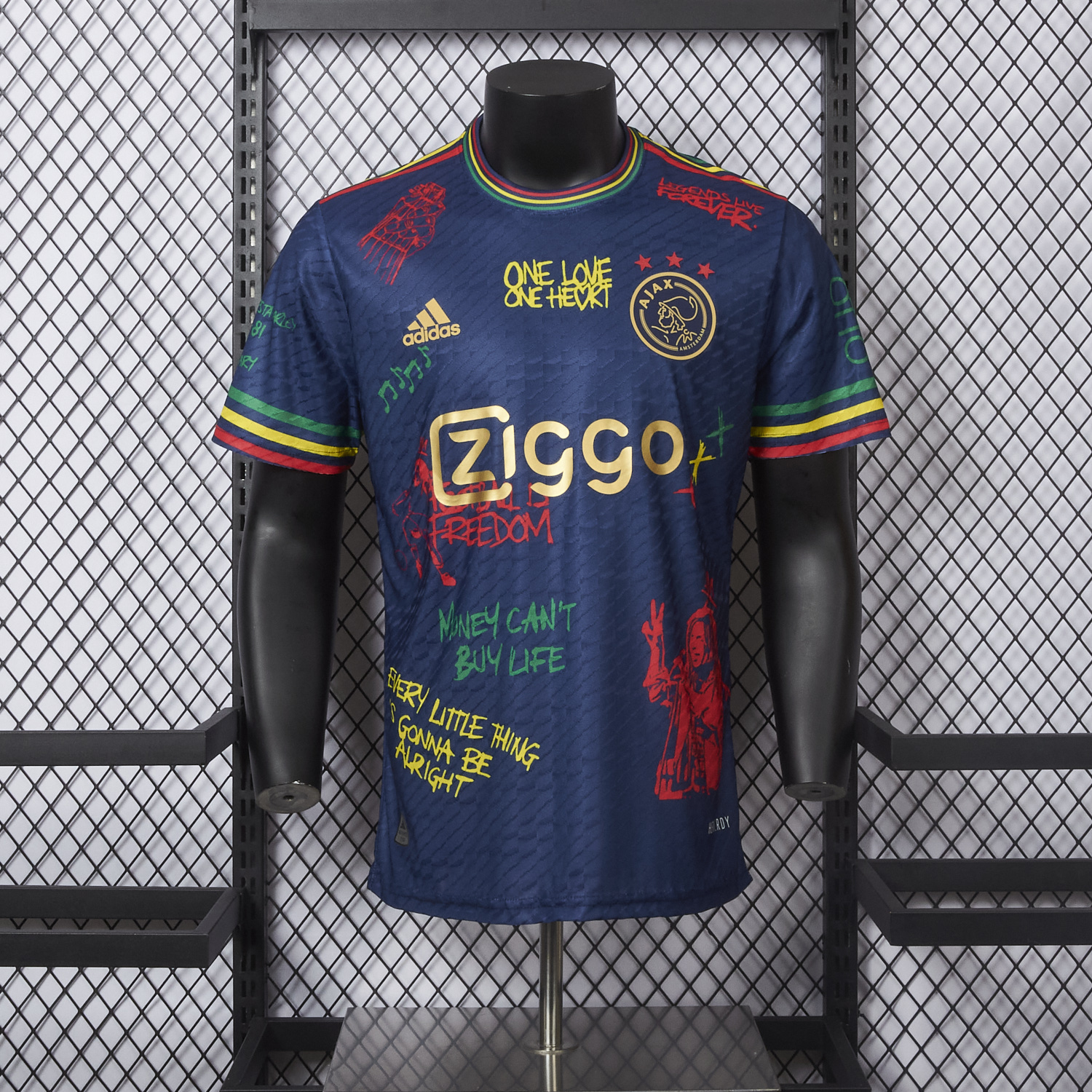 UltraTrikot-Ajax x B-O-B Marly 2025-26 40th Blue Special Edition Jersey - Player Version