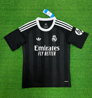 25/26 Real Madrid Black Goalkeeper Football Shirt-mysite Custom Football Kit- Nextkits