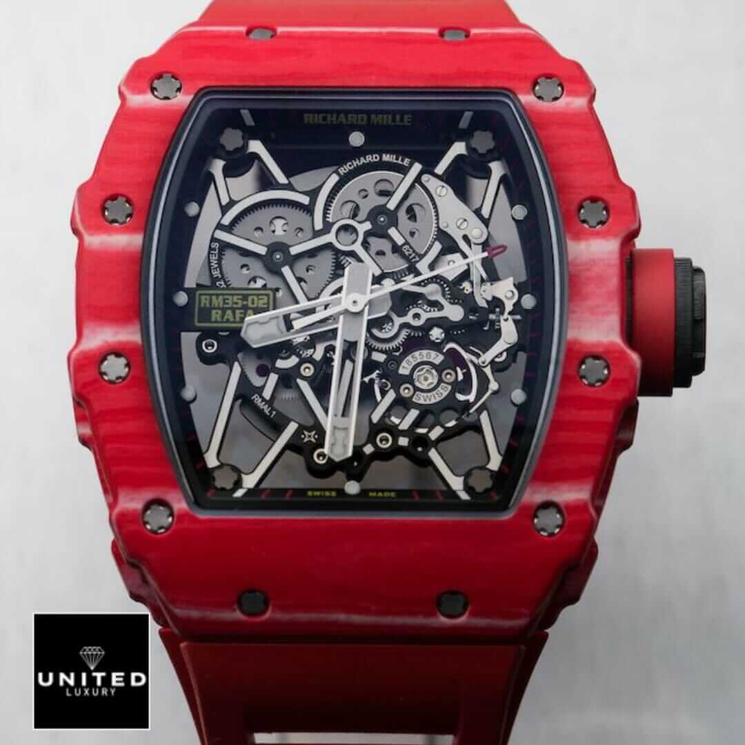 Richard Mille RM35-02 Rafa Black Dial Replica white background