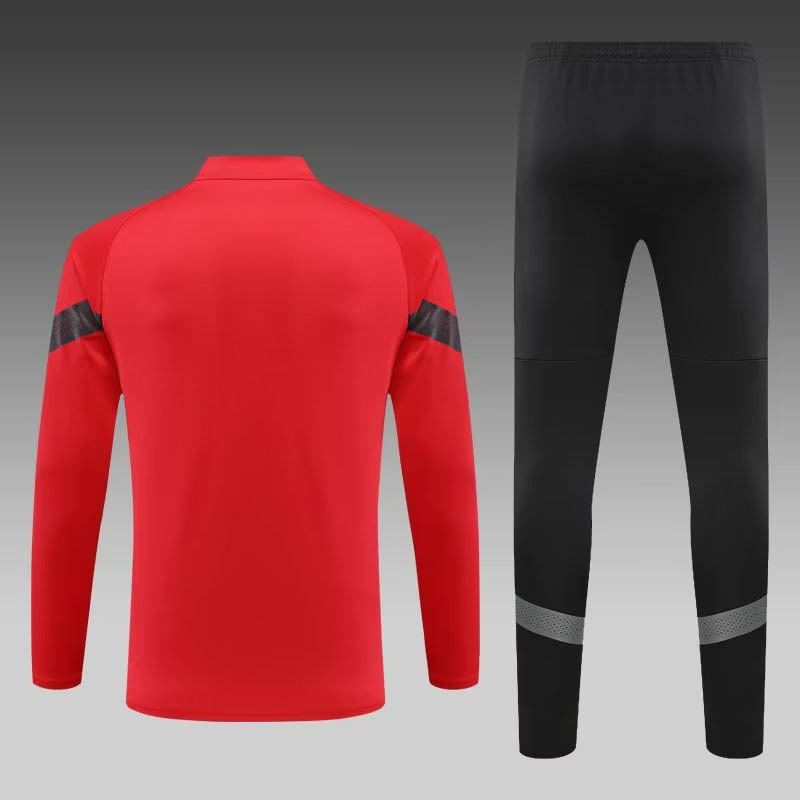 2022/2023 AC Milan Half-Pull Training Suit Red Soccer Jersey 1:1 Thai Quality Set:football jersey mysite: unitedjerseyfootball 邓江浪:football