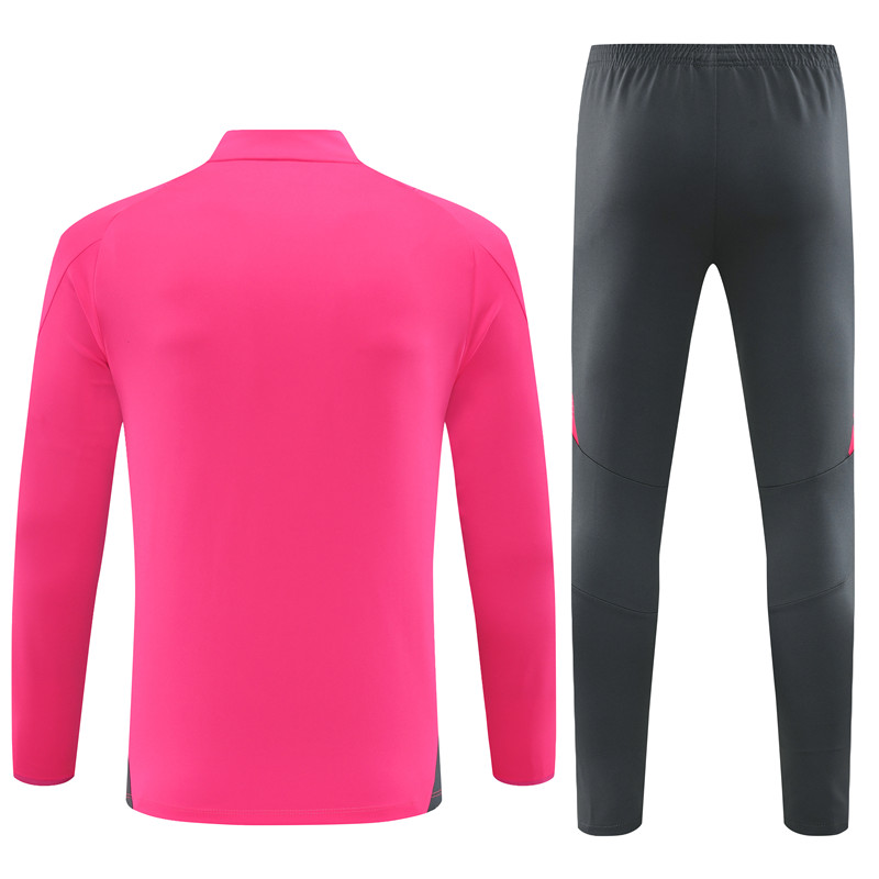 ManixJersey.com | Germany 2024 Long Sleeve Training Set - Pink With Gray -Customize Name, Number and Patch | Worldwide Shipping