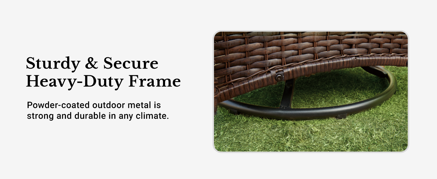 heavy-duty metal frame