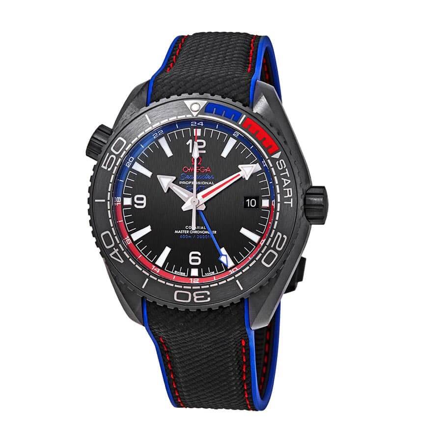 omega seamaster planet ocean 600m co axial master ceramic 215 92 46 22 01 004 black dial replica