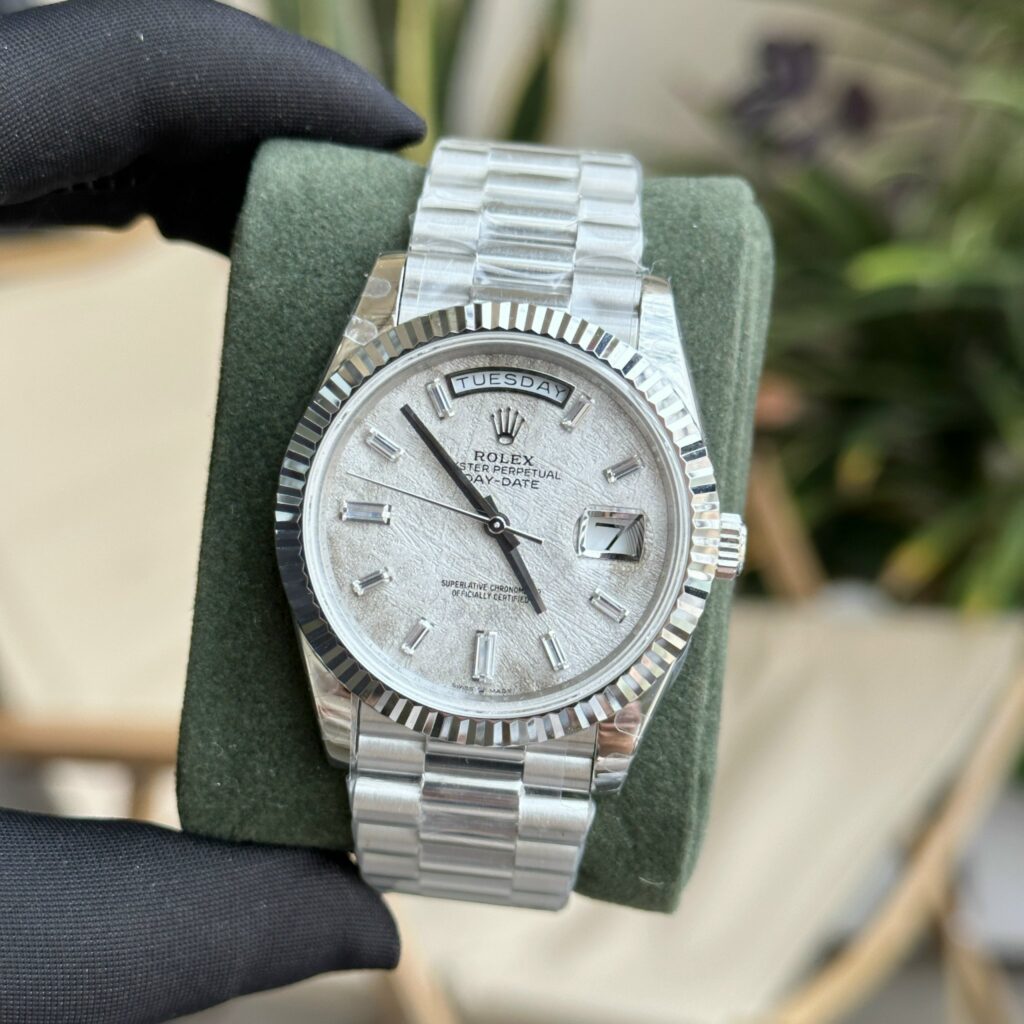 Đồng Hồ Rolex Day-Date Mặt Thiên Thạch Rep 11 Nhà Máy GM 40mm (2)