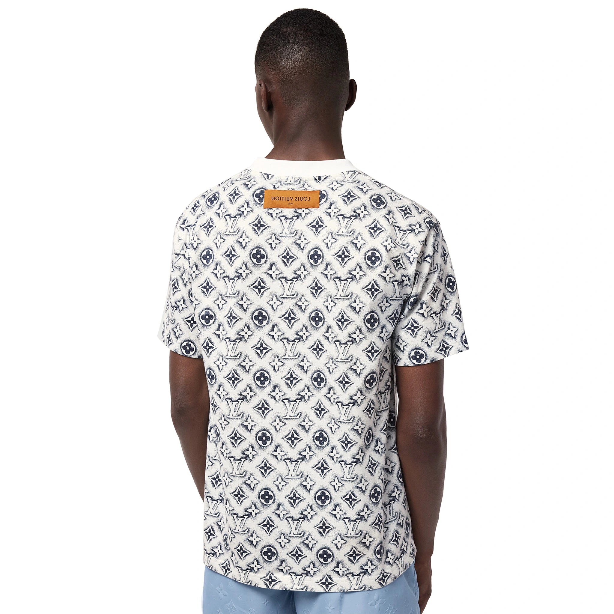 Louis Vuitton Monogram White Deep Black T Shirt、mysite、Cacoeks