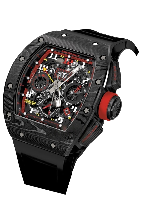 Richard Mille RM 11-02 NTPT Super Clone Watch – Carbon GMT Flyback Fake RM
