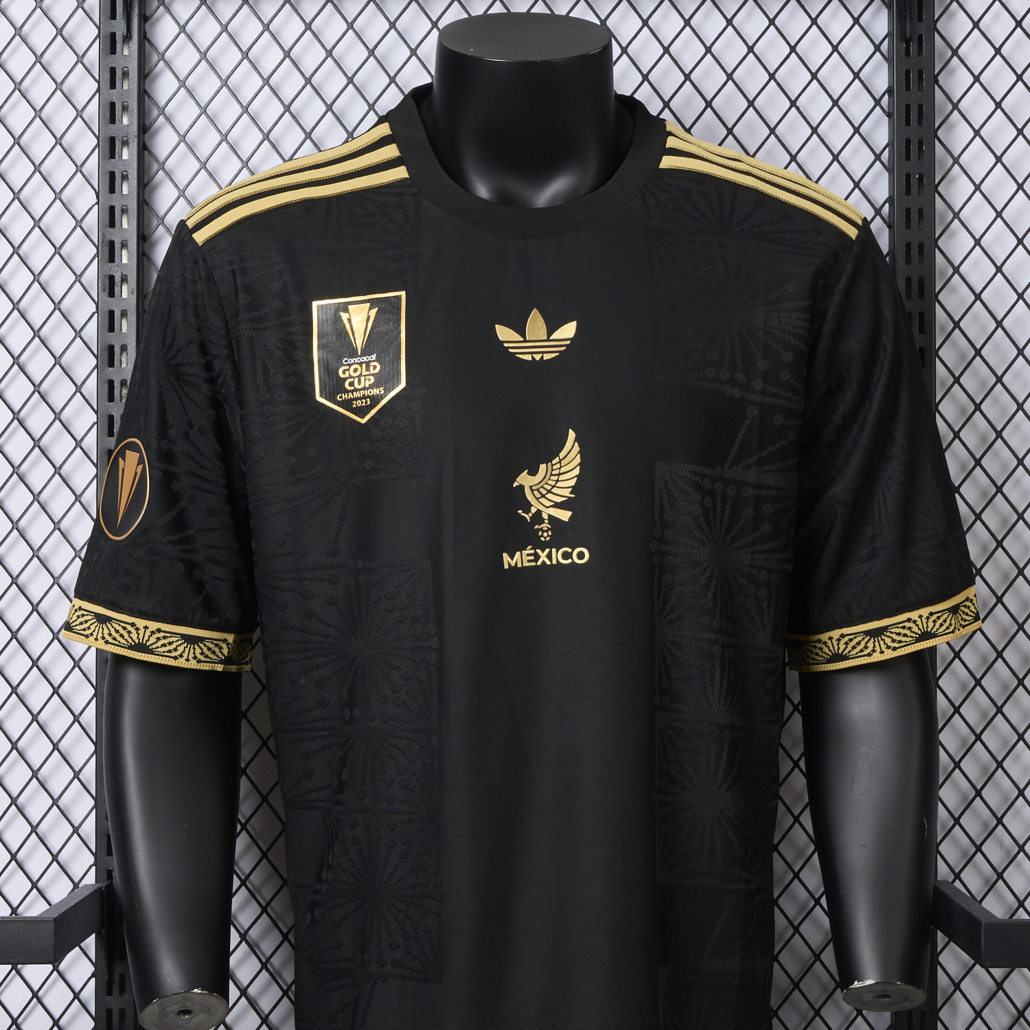 foot-Mexico 2025 Gold Cup Home Black Jersey - Player Version