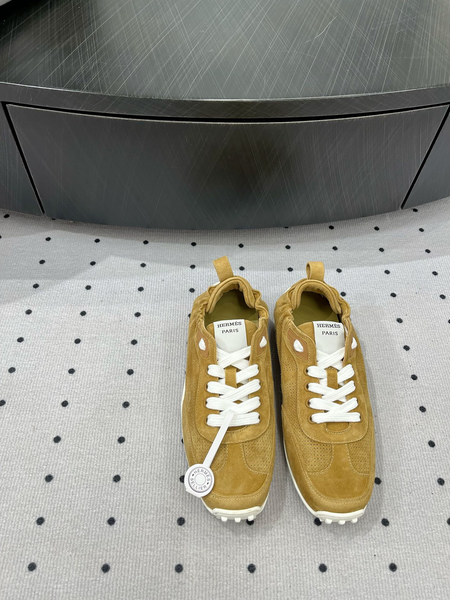 TRAIL SNEAKER IN DIJON YELLOW SUEDE、mysite、Cacoeks
