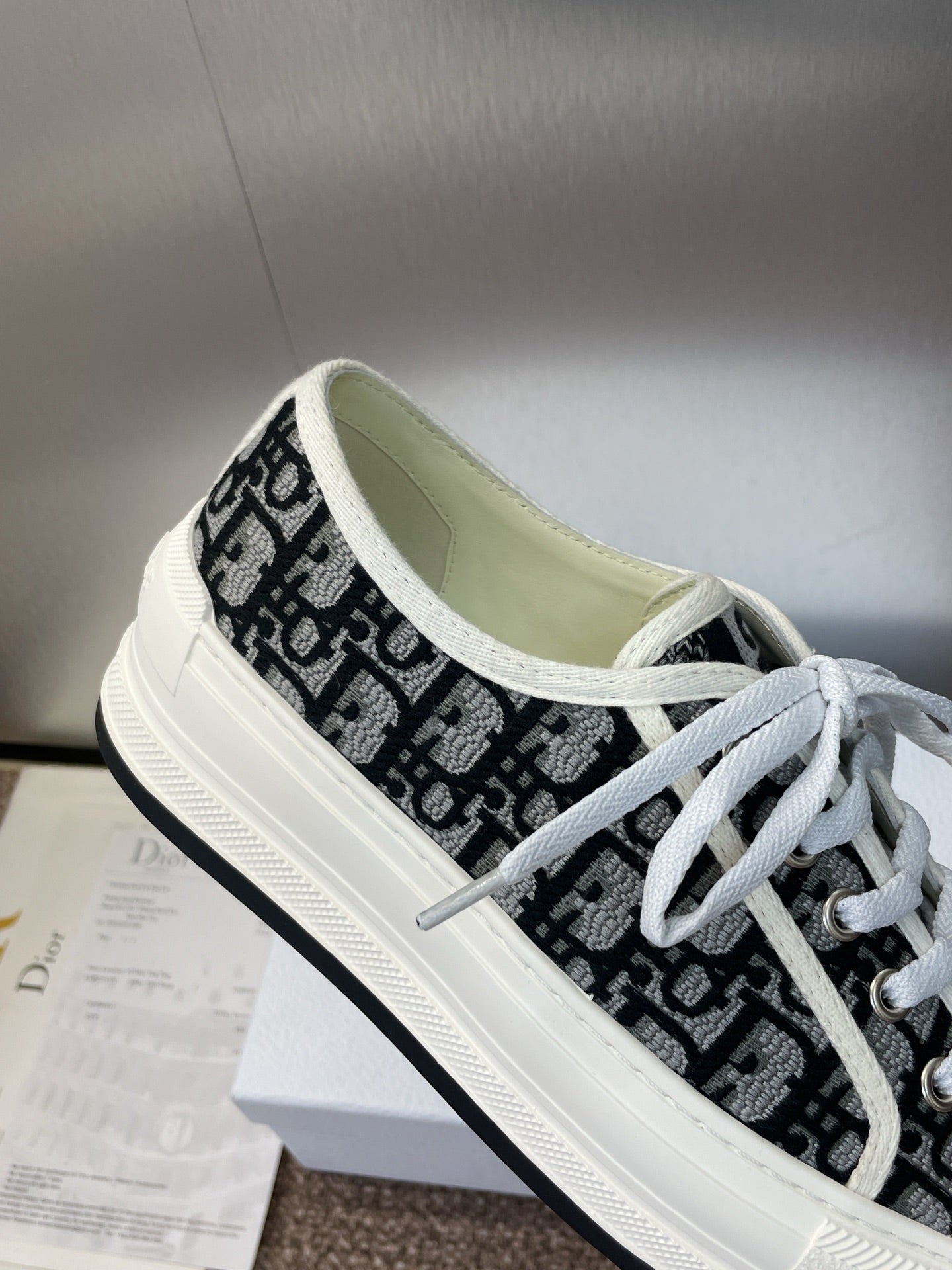 DIOR 25S WALK'N' SNEAKER IN DEEP BLUE DIOR OBLIQUE EMBROIDERED COTTON、mysite、Cacoeks