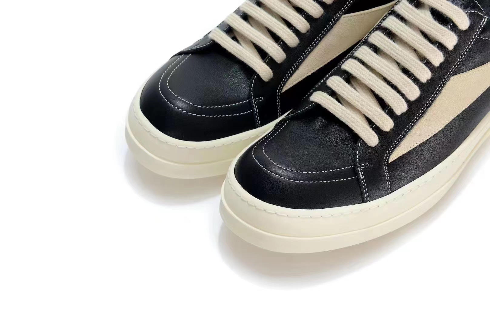 Rick Owens Vintage Sneaks in Black Leather、mysite、Cacoeks