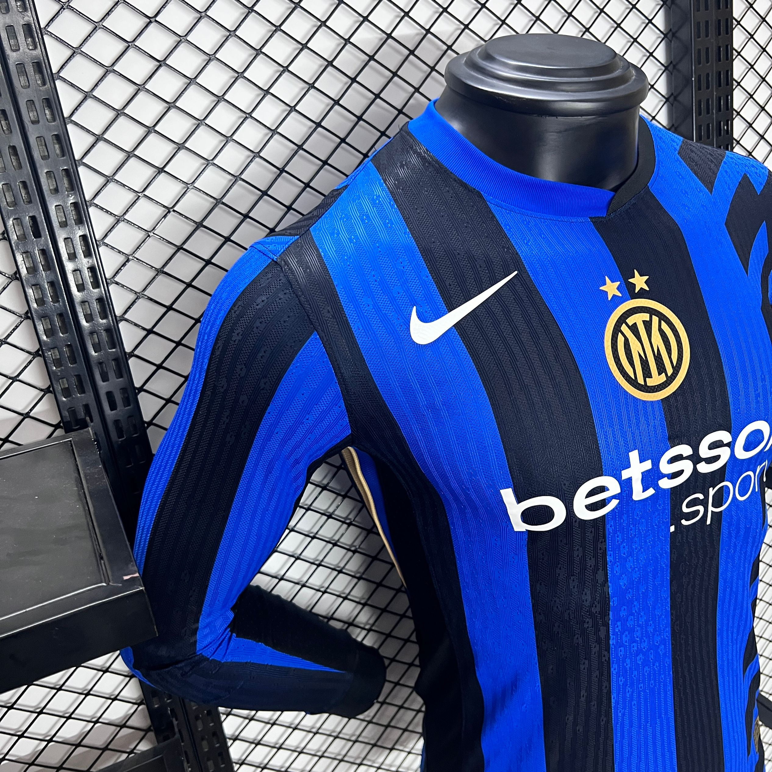 ManixJersey.com | Inter Milan 24-25 Home Long Sleeve Jersey - Player Version -Customize Name, Number and Patch | Worldwide Shipping