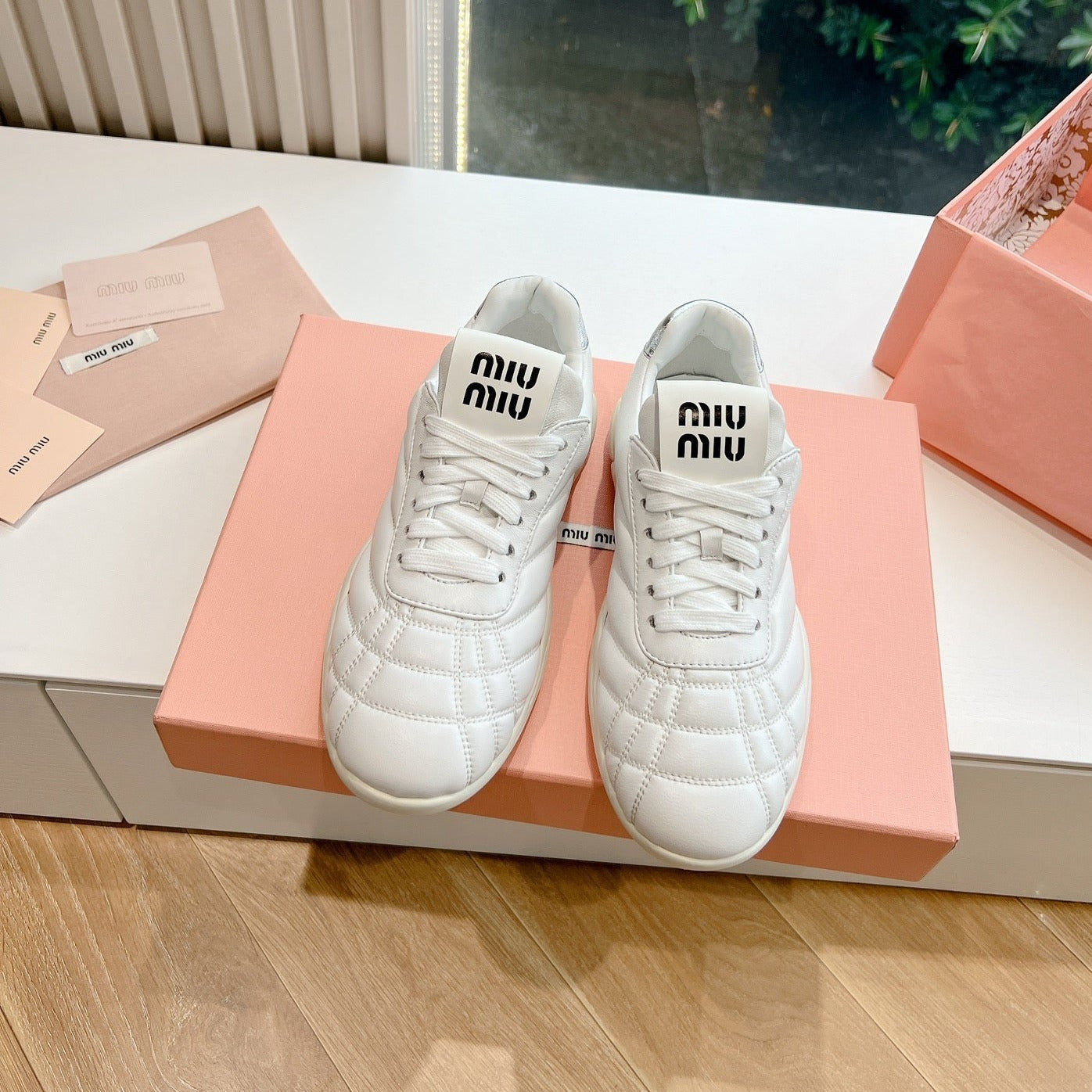 Women's Sneakers White Cowhide、mysite、Cacoeks